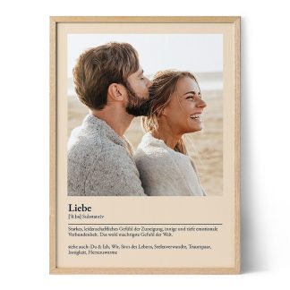 Poster mit Definition Liebe