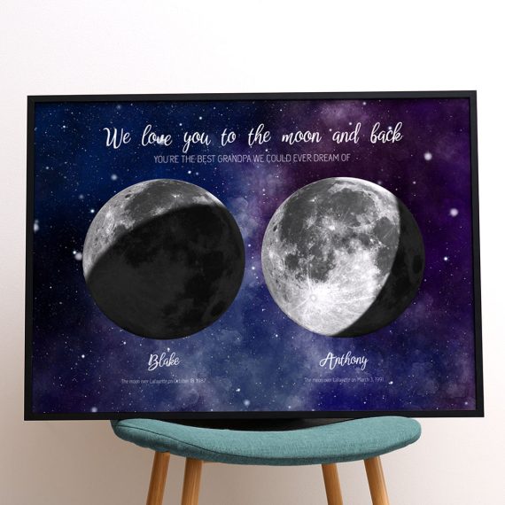 Two Moons for Grandpa - Positive Prints