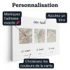 Toile de carte triple – personnalisation