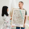 Wedding Map — personalised wedding gift print