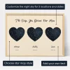 Triple Star Map For Mam — personalised star map print
