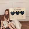 Mapa estelar triple para mamá — impresión personalizada mapa estelar