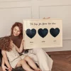 Triple Star Map for Mum — personalised star map print
