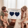 Mam and Dad Double Star Map — personalised star map print