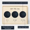 Drievoudige Sterrenkaart — gepersonaliseerde sterrenkaart print