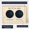 Dubbele Sterrenkaart — gepersonaliseerde sterrenkaart print