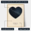 Jubileumsstjarnkarta — personlig stjärnkarta poster