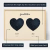 Double Star Map Grandparents — personalised star map print