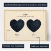 Dubbele Sterren Kaart Voor Mama — gepersonaliseerde sterrenkaart print