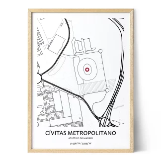 Atlético Madrid Cívitas Metropolitano Stadium Map