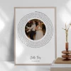 Songtext zum ersten Tanz mit Foto — personalisiertes Schallwellen-Poster - Schweiz