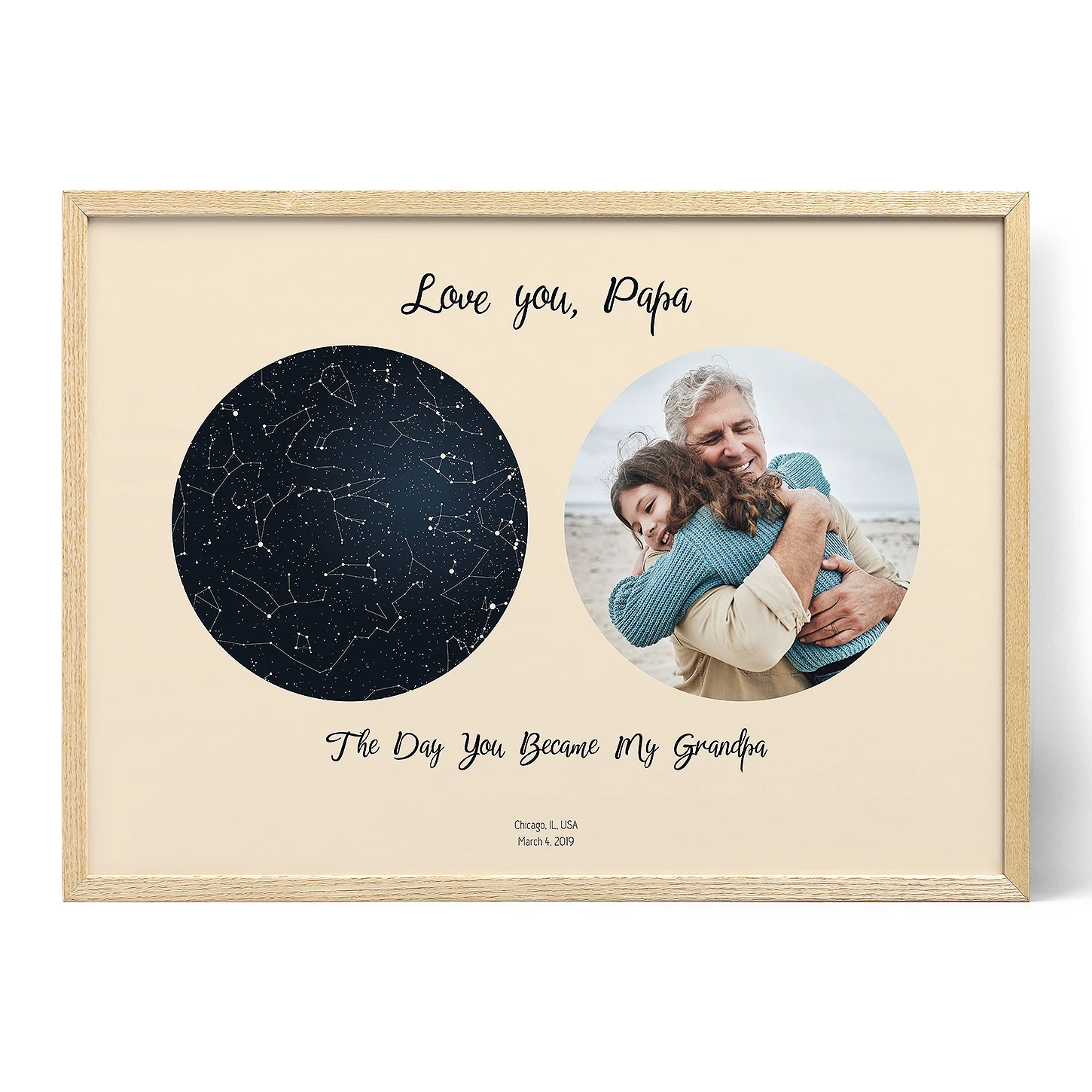 The Day You Became My Grandpa with Photo - Positive Prints