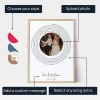 First dance lyrics and photo print showing choices for style, photo, text and song