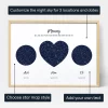 Our Mom Triple Star Map — personalized star map print