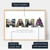 Collage Fotografico De Letras Para Mama — arte de pared fotográfico personalizado