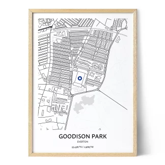 Everton Goodison Park Stadium Map