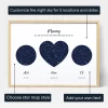 Our Mum Triple Star Map — personalised star map print