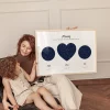 Our Mam Triple Star Map — personalised star map print