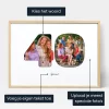 40E Verjaardag Foto Collage — gepersonaliseerde fotomuurkunst