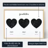Kleinkinderen Drie Sterren Map — gepersonaliseerde sterrenkaart print