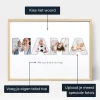 Moeder Brief Foto Collage — gepersonaliseerde fotomuurkunst
