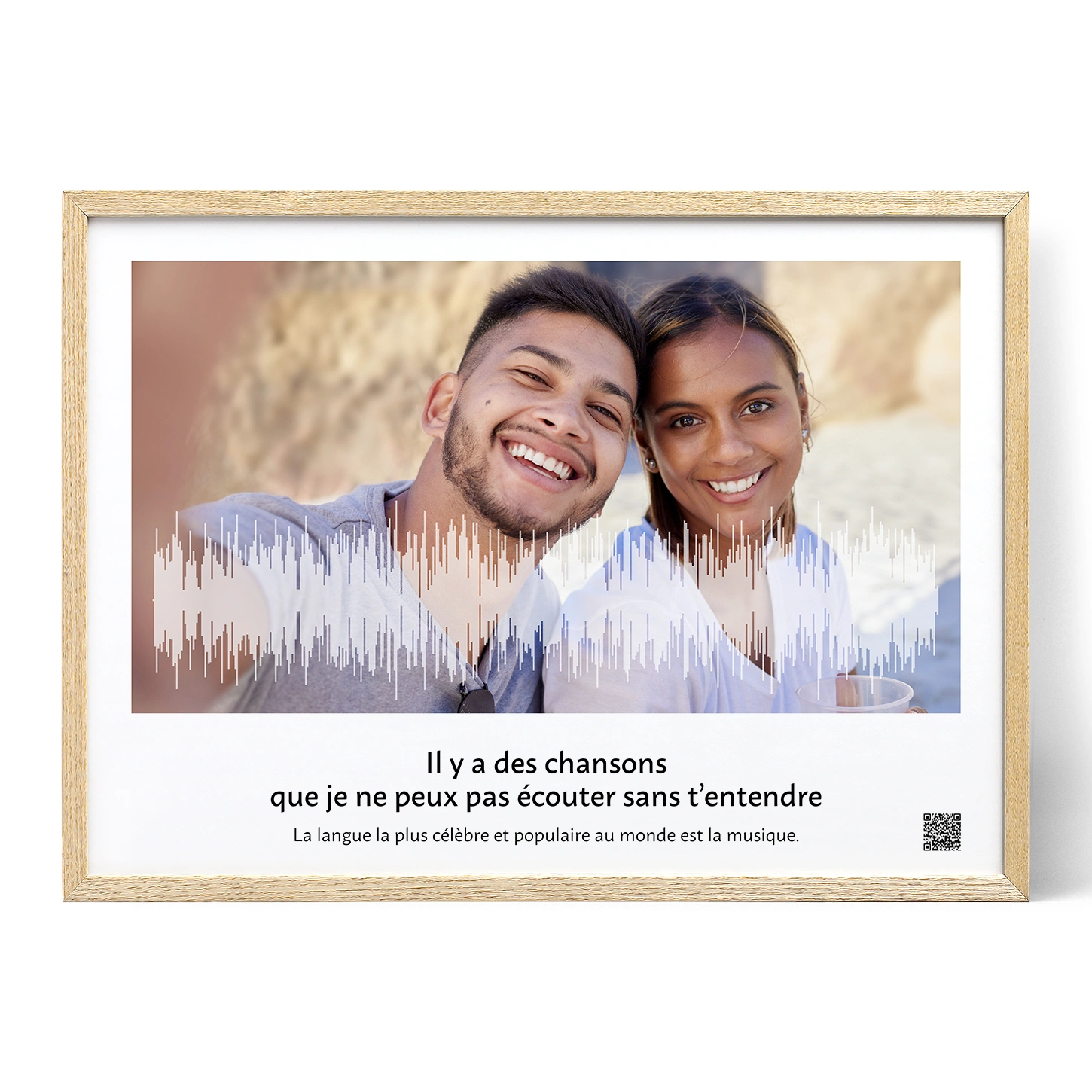 Affiche Personnalisée d'Ondes Sonores de Chanson - Positive Prints, image size:1450x1450