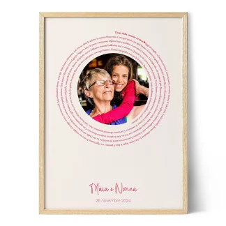 Federa Cuscino 45x45 Cm Con Frase Per Nonna - Regalo Originale Per Compleanno E Festa Della Mamma