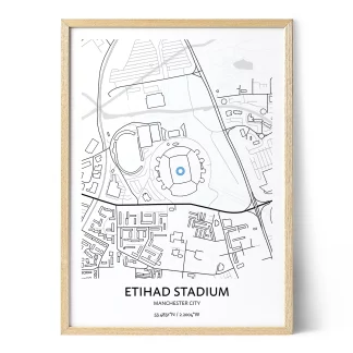 Manchester City Etihad Stadium Map