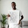 Graduierungskarte — personalisierter Kunstdruck - Schweiz