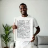 Mappa dell’Università — stampa artistica personalizzata