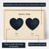 Mapa Estelar Doble Para Abuelos — regalo personalizado para él