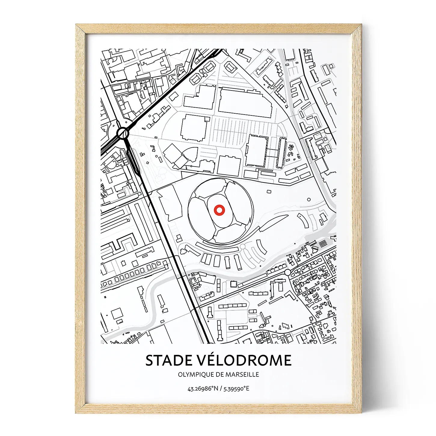 Affiche Vélodrome Marseille - Stade OM – UNIVEA