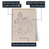 Dessin Au Trait De Famille — affiche artistique personnalisée