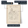 Familielijn Kunst — gepersonaliseerde kunstprint