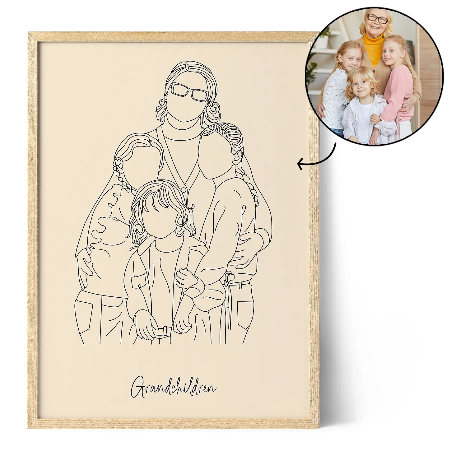Grandparents Favorite People Art Print Optional With Frame