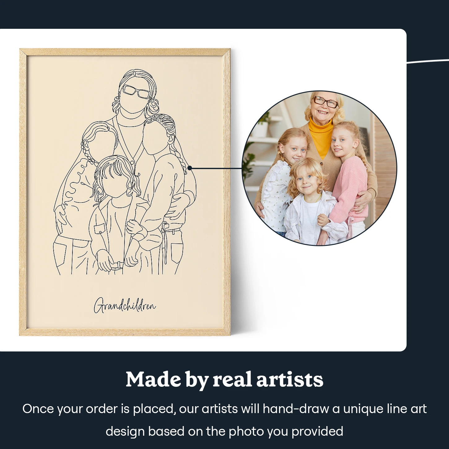 Grandparents Favorite People Art Print Optional With Frame