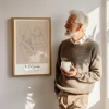 Grandpa Line Art 2