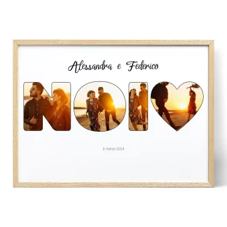 Noi Collage Fotografico con Lettere
