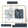 Podwojna Mapa — personalizowany plakat artystyczny