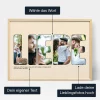 Liebesbrief Fotocollage — personalisierter Foto-Wandkunst-Druck - Schweiz