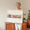 Fotocollage med mormors brev — personlig fotoväggtavla