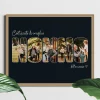 Collage Fotografico con Lettere Nonno — regalo personalizzato per lui