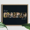Grandad Letter Photo Collage — personalised photo wall art print