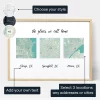 Places We Call Home — personalised custom map poster