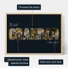 Grandpa Letter Photo Collage — personalised photo wall art print
