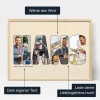 Fotocollage Mit Namen Und Buchstaben — personalisierter Foto-Wandkunst-Druck - Schweiz
