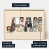 Nombre Carta Foto Collage — impresión artística personalizada