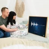 Fala Dźwiękowa z Nagraniem Głosu — personalizowany plakat artystyczny