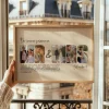 Mr & Mrs – Buchstaben Collage — personalisiertes Hochzeitsgeschenk - Schweiz