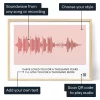 Our Love Song Soundwave Art — gepersonaliseerde geluidsgolf print